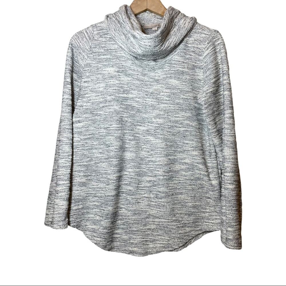 LOFT Ann Taylor French Terry Cowl Neck Sweatshirt Small